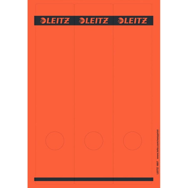 LEITZ Ordnerrücken-Etikett, 61 x 285 mm, lang, breit, gelb