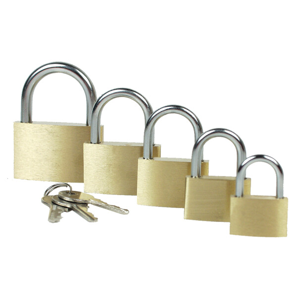 BRÜDER MANNESMANN Vorhängeschloss, (B)60 mm, kurzer Bügel