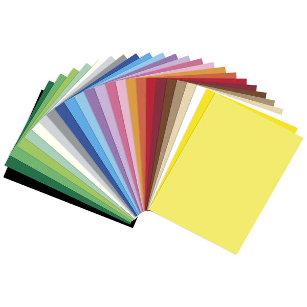 folia Tonpapier, DIN A5, 130 g qm, 25 Farben sortiert
