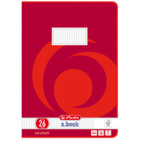 herlitz Schulheft x.book, DIN A4, Lineatur 29 rautiert