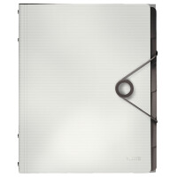LEITZ Ordnungsmappe Solid, DIN A4, PP, 6 Fächer, hellrot