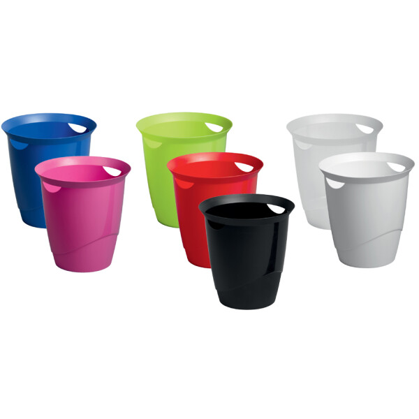 DURABLE Papierkorb TREND, 16 Liter, rund, blau