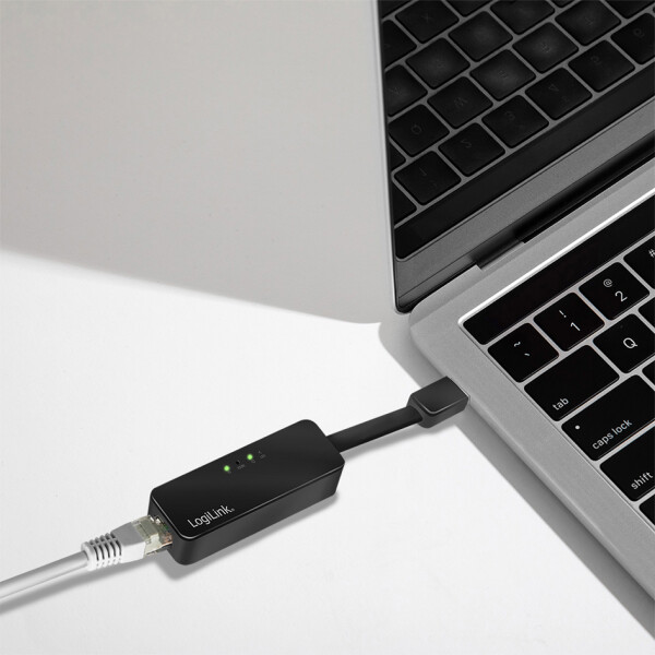 LogiLink USB 3.0 - Gigabit Ethernet Adapter, schwarz