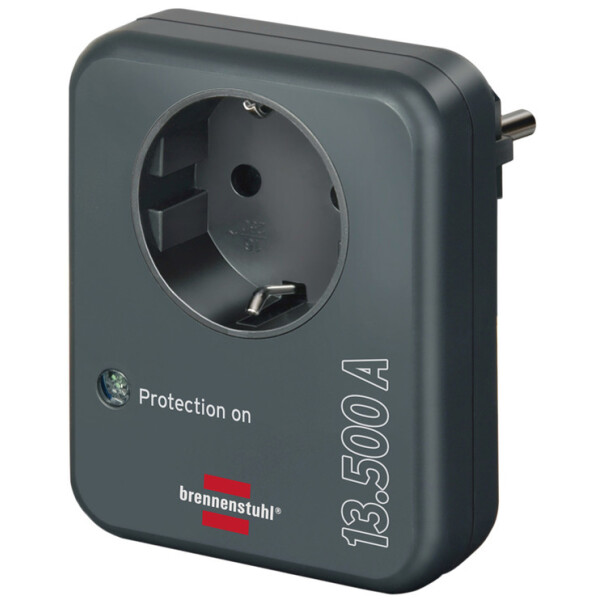 brennenstuhl Überspannungsschutzadapter, 13.000 A, anthrazit