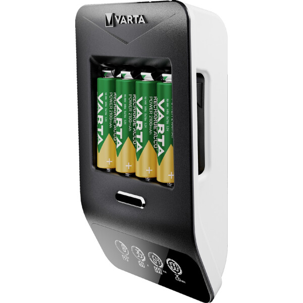 VARTA Ladegerät LCD Ultra Fast Charger+, inkl. 4x Mignon