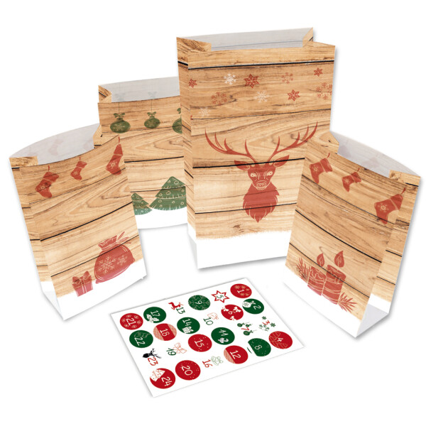 ROTH Adventskalender 24 Adventstütchen "Hygge-Style"