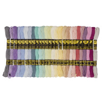 folia Stickgarn "Pastell", 52 Docken à 8...