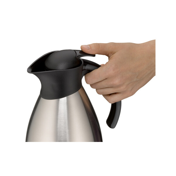 alfi Isolierkanne BONO TOPTHERM, 1,0 Liter, silber schwarz