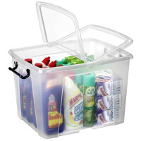 CEP Aufbewahrungsbox strata, 12 Liter, transparent