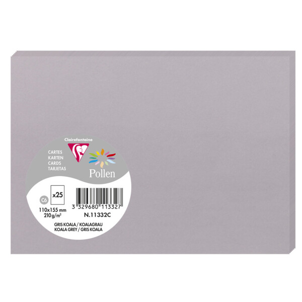 Pollen by Clairefontaine Karte C6, fuchsia