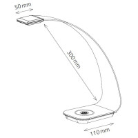 Hansa LED-Tischleuchte Leseleuchte Scala, violett