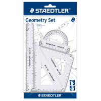 STAEDTLER Geometrie-Set, klein, 4-teilig, transparent