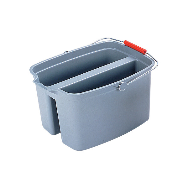 Rubbermaid Doppeleimer, 18 Liter, PP, grau
