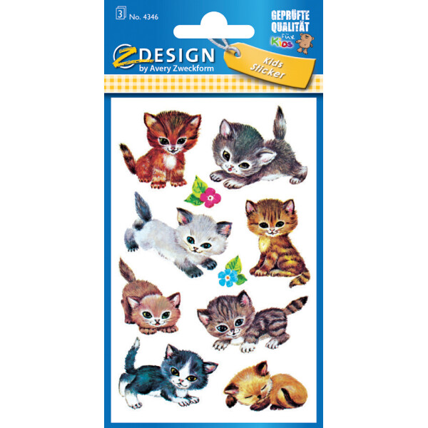 AVERY Zweckform ZDesign Sticker KIDS "Katzen"