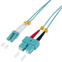 LogiLink LWL Patchkabel, LC-Duplex - SC-Duplex, OM3, 10,0 m
