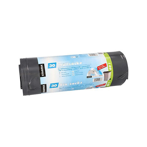 STARPAK Müllsäcke LDPE, 120 Liter, blau