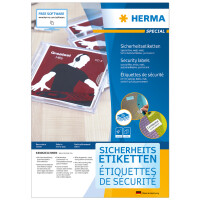 HERMA Sicherheits-Etiketten SPECIAL, 45,7 x 21,2 mm, weiß