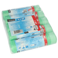 STARPAK Mülleimerbeutel HDPE, mit Zugband, 60 Liter, gelb