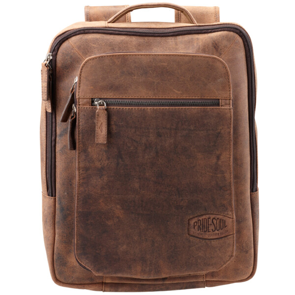 PRIDE&amp;SOUL Rucksack "JESTER", mit Laptopfach, Echtleder