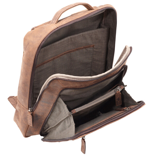 PRIDE&amp;SOUL Rucksack "JESTER", mit Laptopfach, Echtleder