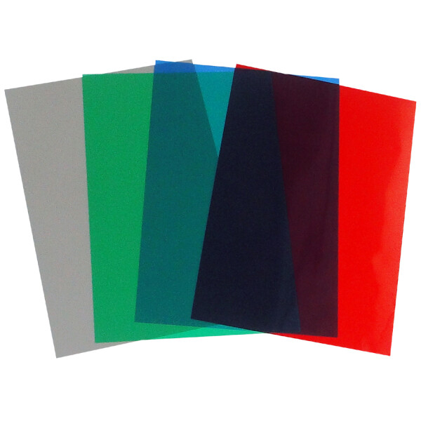 pavo Einbanddeckel, DIN A4, PVC, rot transparent, 0,20 mm
