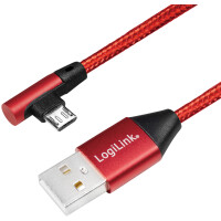 LogiLink USB 2.0 Kabel, USB-A - Micro-USB Stecker, 1,0 m