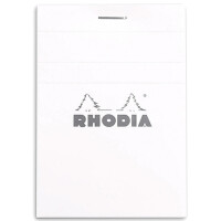 RHODIA Notizblock No. 11, DIN A7, kariert, weiß