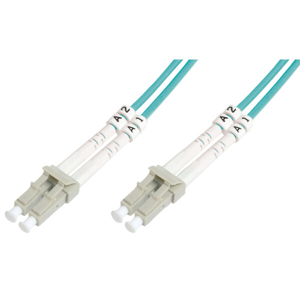 DIGITUS LWL Patchkabel, LC-Duplex - LC-Duplex, OM3, 5,0 m