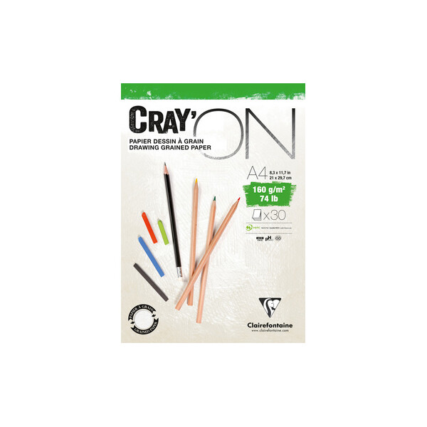 Clairefontaine Zeichenpapierblock "CRAYON", DIN A5