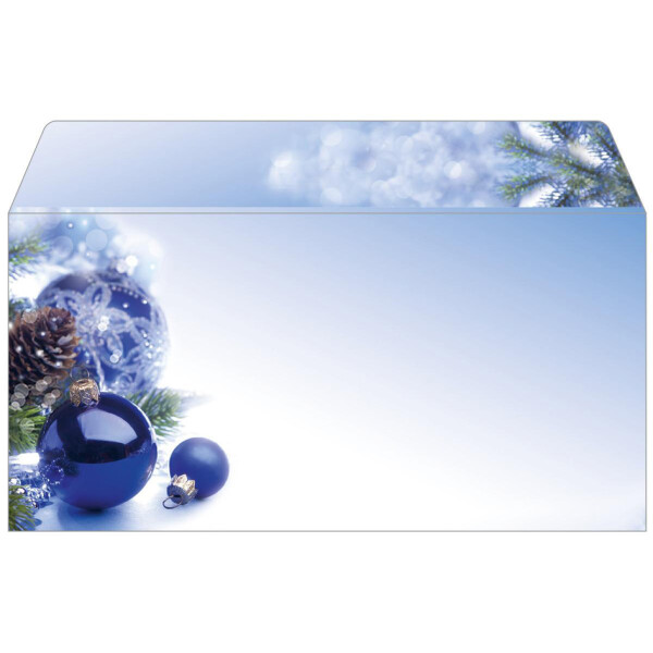 sigel Weihnachts-Umschlag "Blue Harmony", DIN lang, 90 g qm