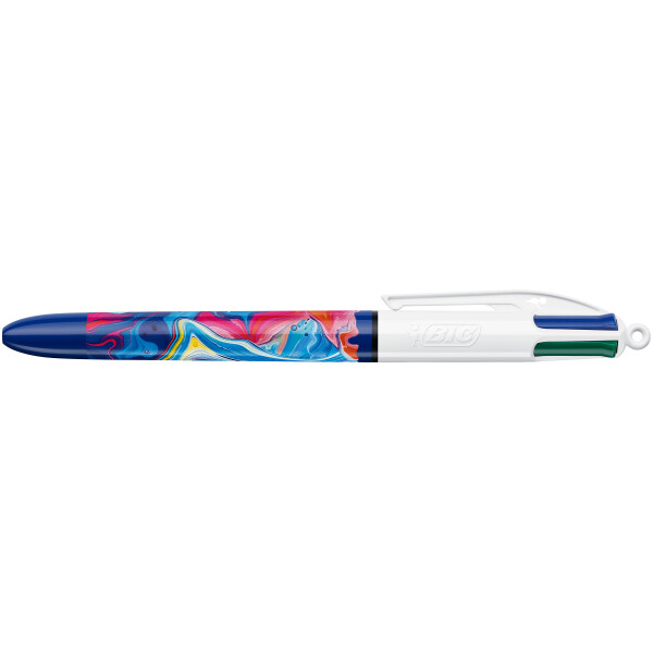 BIC Druckkugelschreiber 4 Colours Decors, 30er Display