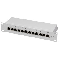 LogiLink 10" Patch Panel Kat. 6, geschirmt, 12 Port,...