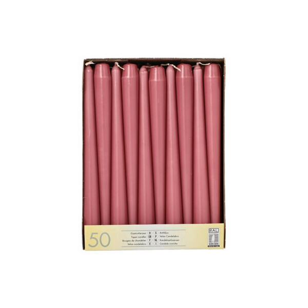 STARPAK Leuchterkerzen, 22 mm, arktikblau, 50er Pack