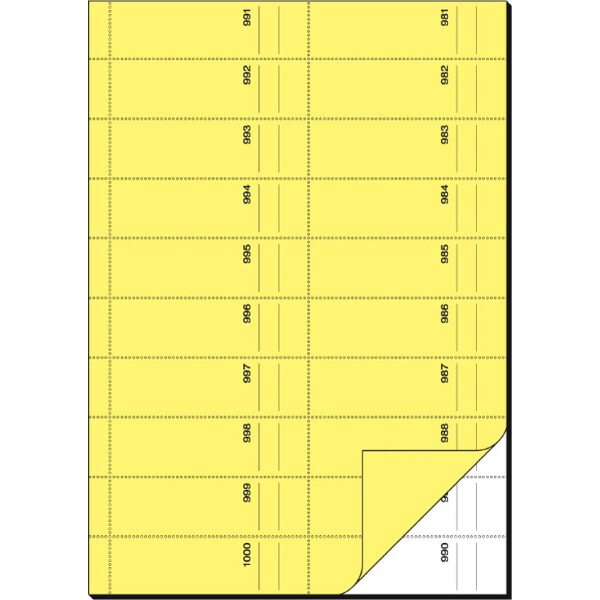 sigel Formularbuch "Bonbuch", A4, 1000 Abrisse, blau