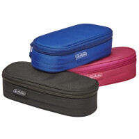 herlitz Schlamper-Etui, aus Nylon, blau