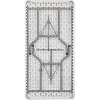 SODEMATUB Klapptisch YCZ-152 aus Kunststoff, lichtgrau