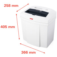 HSM Aktenvernichter SECURIO C14, Streifenschnitt: 3,9 mm