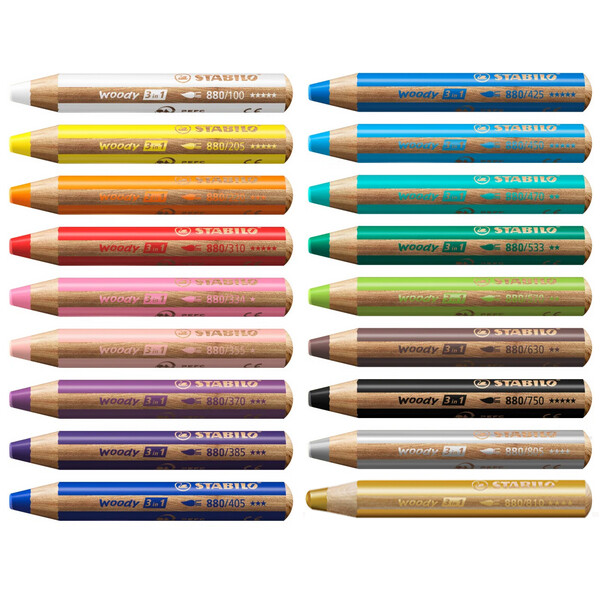 STABILO Multitalentstift woody 3 in 1, rund, apricot