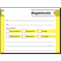 sigel Haftformular "Begleitnotiz", 100 x 75 mm,...