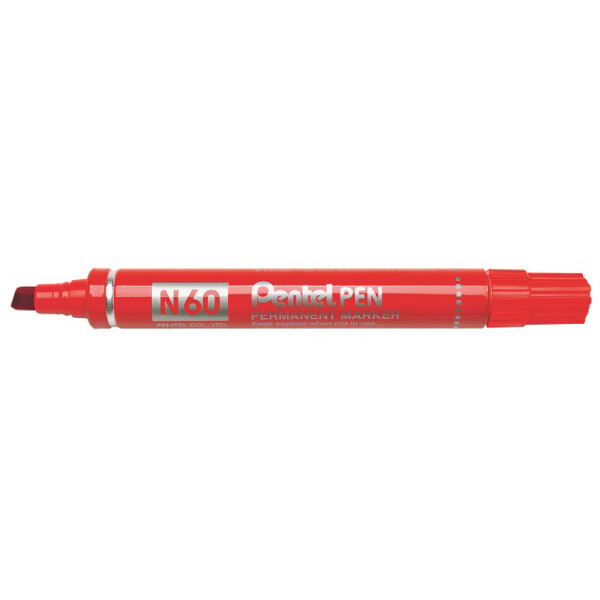 Pentel Permanent-Marker N60, schwarz, Keilspitze
