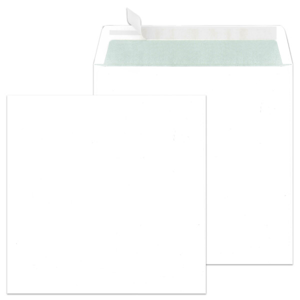 MAILmedia Briefumschläge "Zack & Klapp", 220x220 mm, weiß