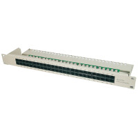 DIGITUS 19" ISDN Patch Panel Kat. 3, 25 x RJ45, 1 HE