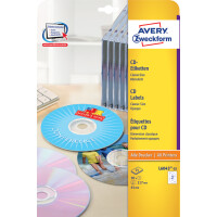 AVERY Zweckform CD-Etiketten ClassicSize, weiß
