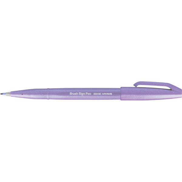 PentelArts Faserschreiber Brush Sign Pen SES15, blauviolett