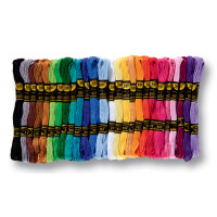 folia Stickgarn, 52 Docken à 8 m, farbig sortiert