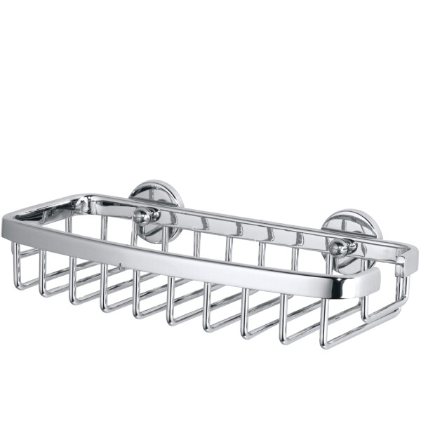 tesa Duschkorb ALUXX M, viereckig, Aluminium verchromt