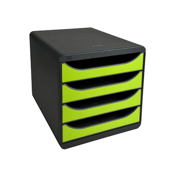 EXACOMPTA Schubladenbox BIG-BOX, 4 Schübe, karminrot