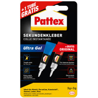 Pattex Sekundenkleber Ultra Gel + 3 g Flüssig GRATIS