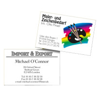 sigel Visitenkarten 3C, 85 x 55 mm, 250 g qm, hochweiß