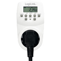LogiLink Digitale Zeitschaltuhr, IP20, weiß